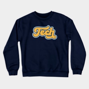 Retro Tech Script Crewneck Sweatshirt